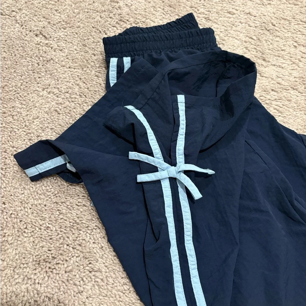 art class Navy Sweatpants with Light Blue Side Stripes